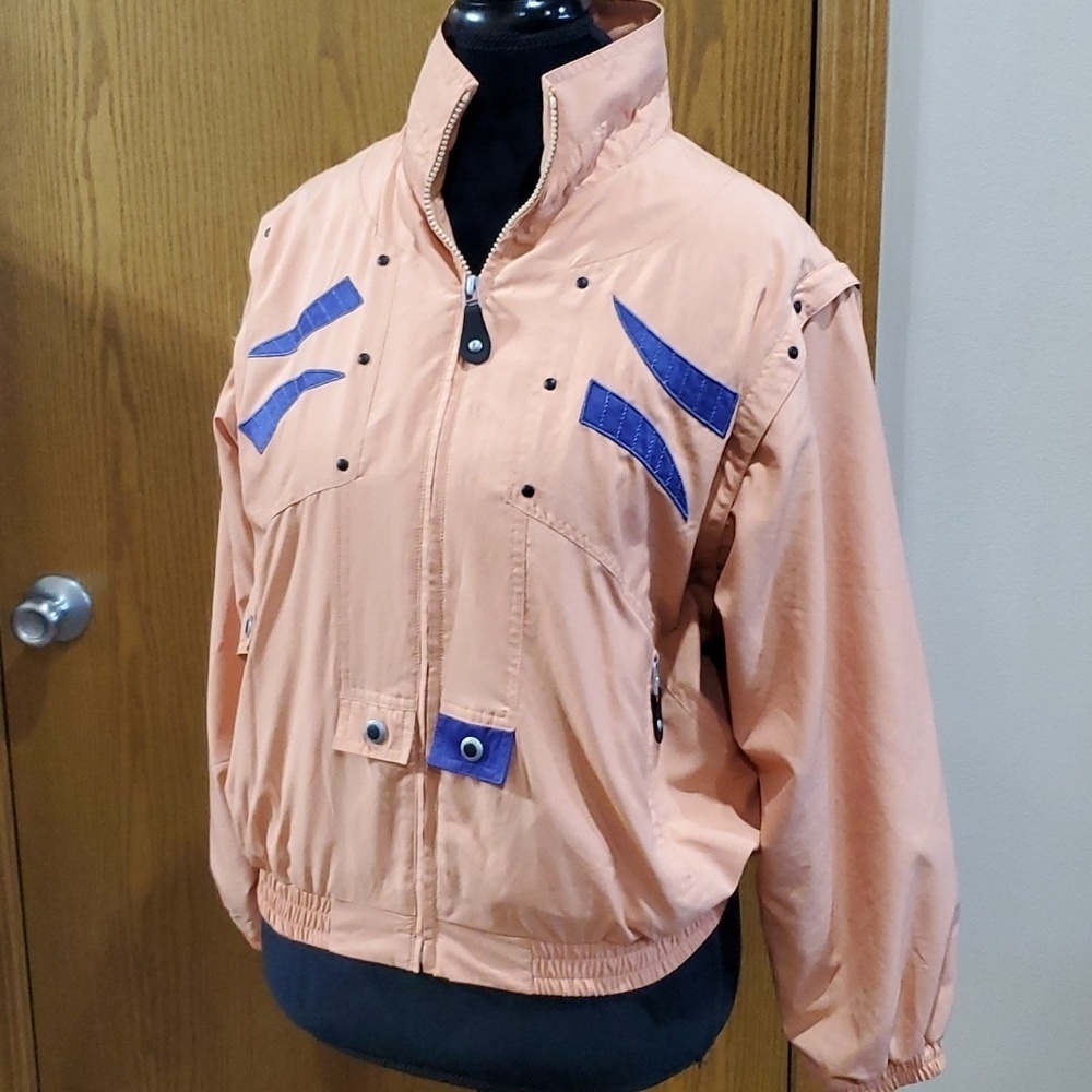Jamie sadock retro 80s lightweight jacket peach purple